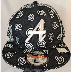 Cityhunter Ultimate Headwear Alabama Hat Size L Style CF351 Black/White Paisley